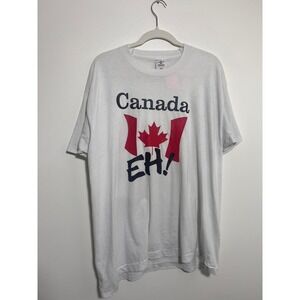 Vintage 80s Canada Flag Graphic Tee‎ Shirt